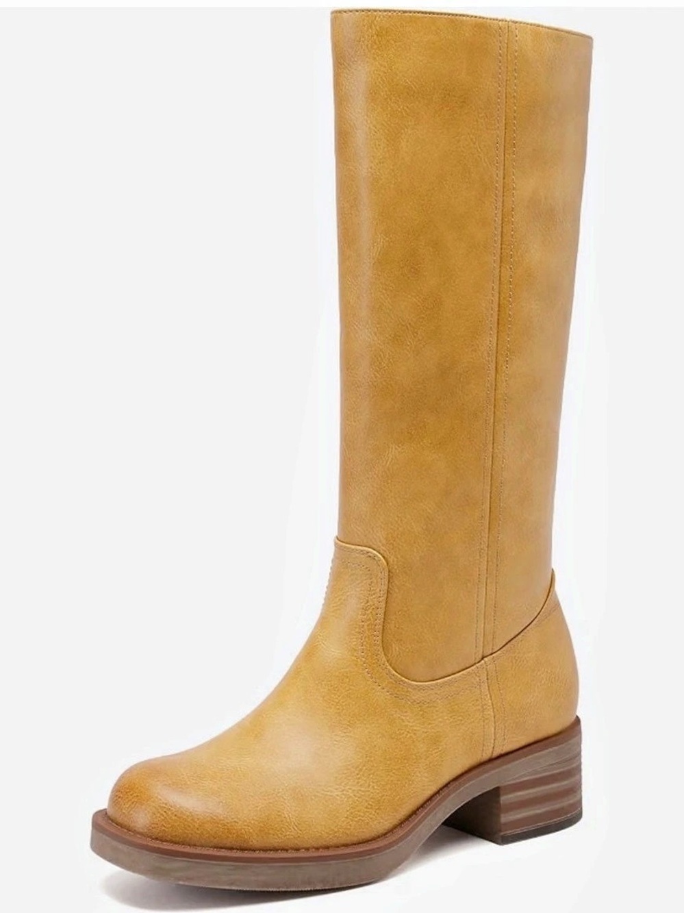 DREAM PAIRS Brown Knee-High Heeled Boots US 11